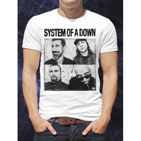 Мужская футболка System of a Down  из хлопка