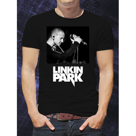 Мужская футболка Linkin Park poster из хлопка