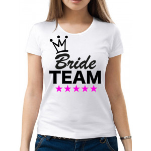 Женская футболка Bride team 5 звезд