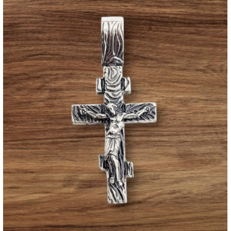 Серебряный крест 53 с чернением 4043-IDE