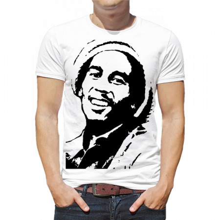 Мужская футболка Bob Marley Portrait из хлопка