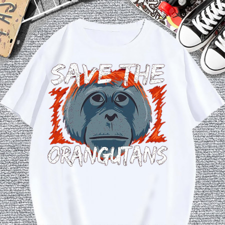 Футболка Save the orangutangs из хлопка