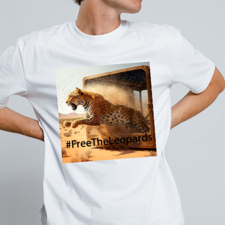 Футболка Леопард #FreeTheLeopards  хлопковая