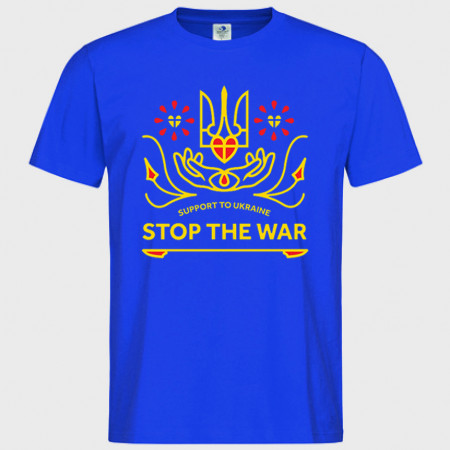 Футболка Stop the war Support to Ukraine из хлопка