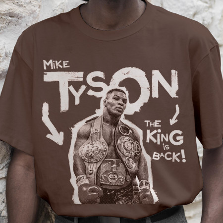 Мужская футболка Mike Tyson. The king is back из хлопка