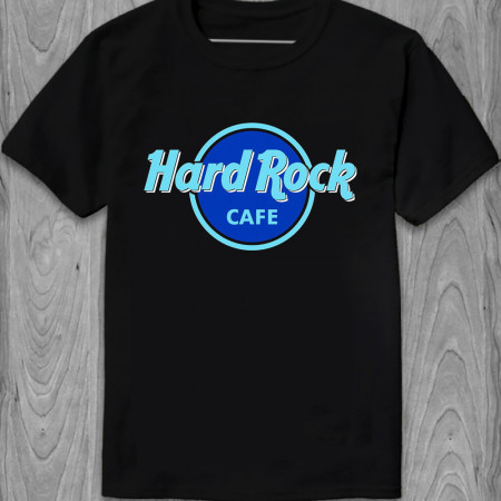 Футболка Hard Rock Cafe (blue logo) з бавовни