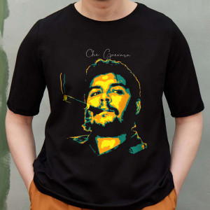 Футболка Che Guevara желто-зеленый арт с сигарой