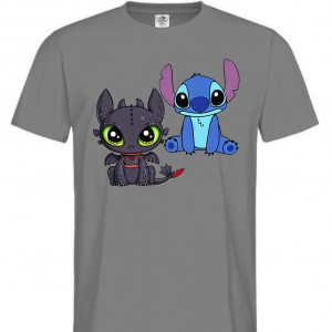 Футболка Toothless And Stitch