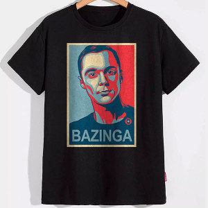 Футболка Шелдона Купера - Bazinga -Big Bang Theory