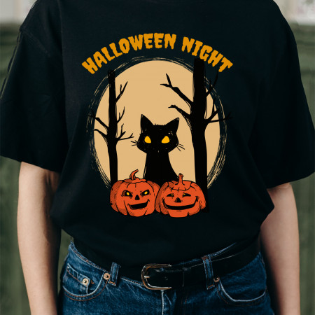 Футболка Halloween night хлопковая