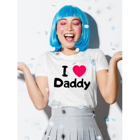 Футболка I love daddy бавовняна