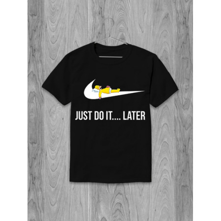 Футболка Just do it later Simpson бавовняна