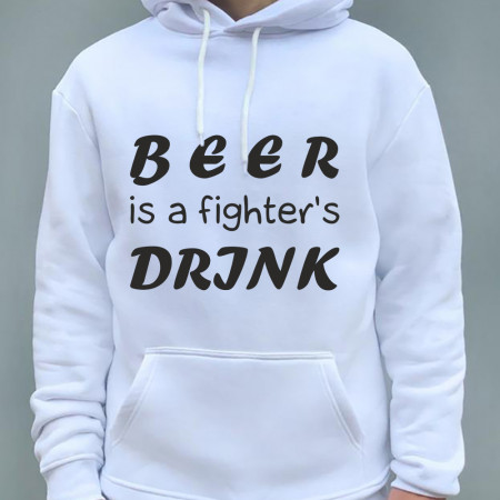 Худи Beer is a fighter`s drink, трехнитка