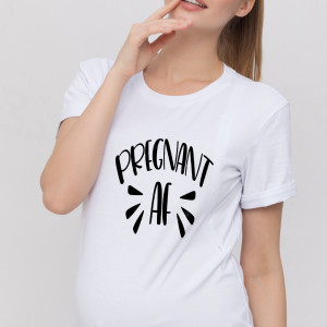 Футболка для вагітних Pregnant AF