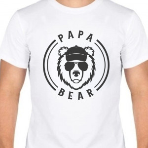 Мужская футболка Papa bear