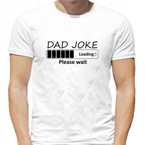 Мужская футболка Dad joke loading... please wait