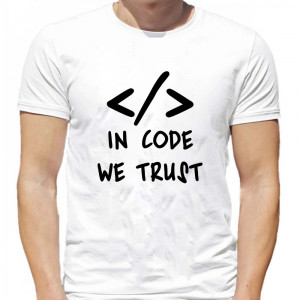 Футболка In code we trust