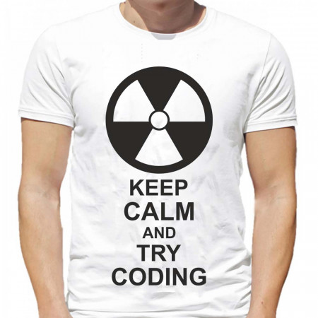 Футболка Keep calm and try coding