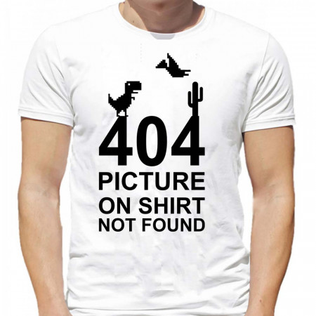 Футболка 404 picture on shirt not found хлопок