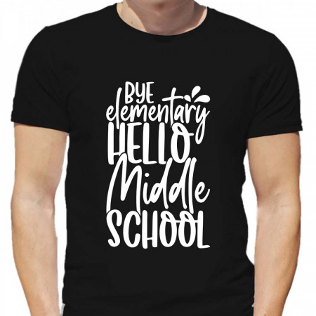 Футболка Bye elementary. Hello middle scool хлопок