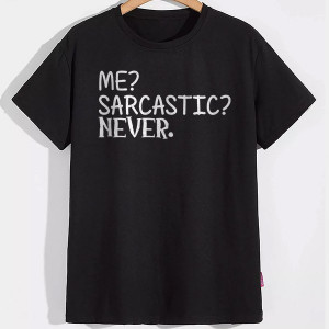 Футболка "Me? Sarcastic? Never."