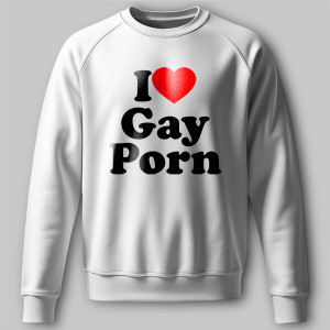 Свитшот I love gay porn