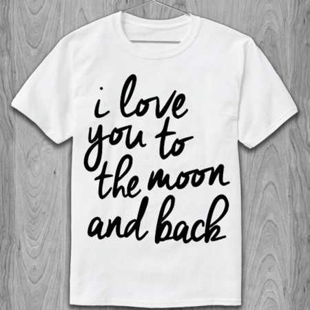 Футболка I love you to the moon and back