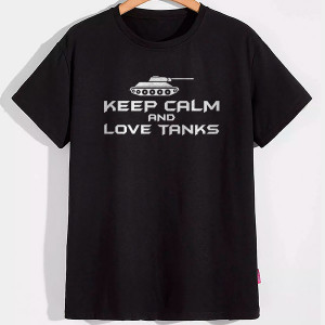 Чоловіча футболка Keep Calm and Love Tanks