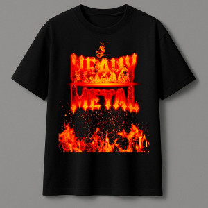 Футболка з надписом Heavy  Metal