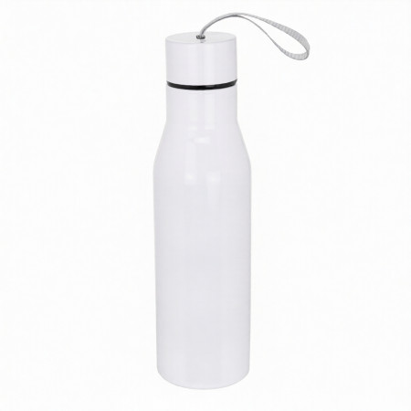 Термопляшка для сублімації зі шнурком біла (6061)