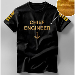 Футболка с вышивкой Chief Engineer