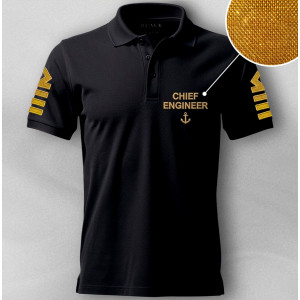 Футболка-поло с вышивкой Chief Engineer