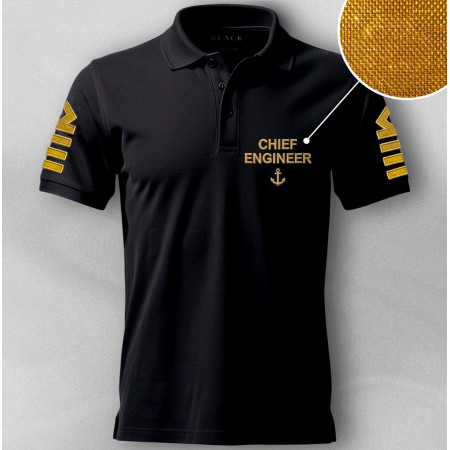 Футболка-поло с вышивкой Chief Engineer