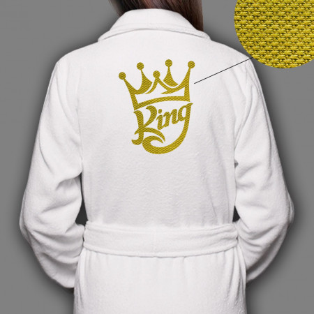 Халат з вишивкою King