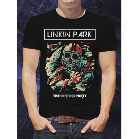 Мужская футболка Linkin park the hunting party из хлопка