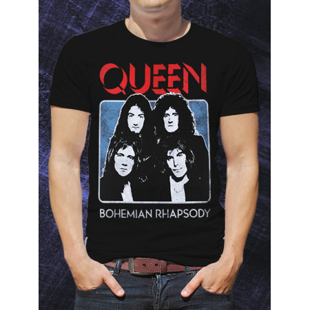 Чоловіча футболка Queen Bohemian Rhapsody з бавовни