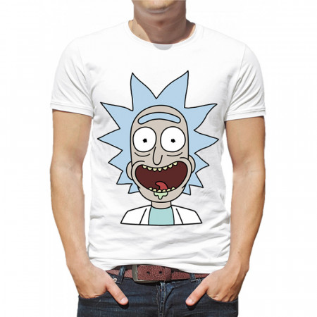 Чоловіча футболка "Happy Rick Sanchez" з бавовни