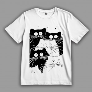 Мужская футболка "Коты"