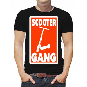 Чоловіча футболка Scooter gang (червоний принт) Чоловіча футболка Scooter gang (червоний принт)