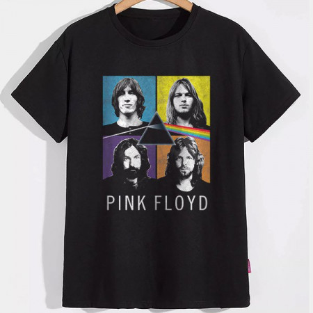 Мужская футболка "Pink Floyd" pop-art из хлопка