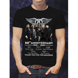 Чоловіча футболка Aerosmith (50th anniversary 1970-2020)