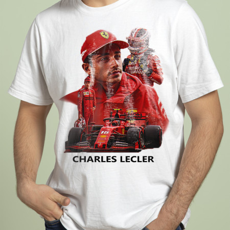  Футболка Charles Leclerc из хлопка