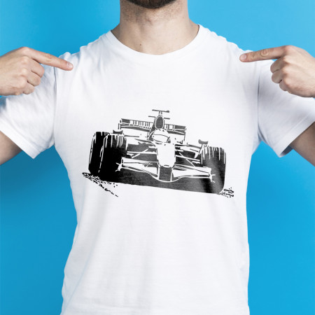 Футболка Авто Formula 1 (графический болид) из хлопка