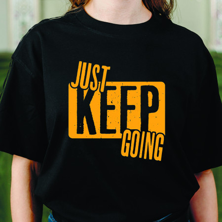 Футболка JUST KEEP GOING из хлопка