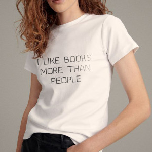 Футболка I like books more then people Футболка I like books more then people