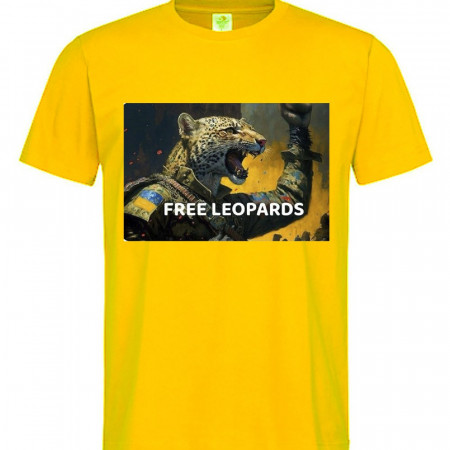 Футболка Free Leopards   хлопковая