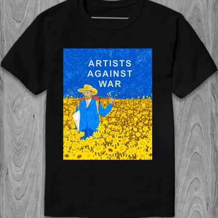 Футболка Artists against war из хлопка