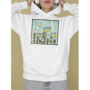 Худи Украинские флаги в поле