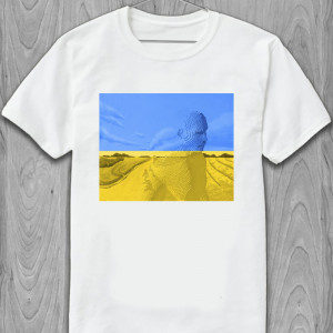 Мужская футболка Флаг с очертаниями