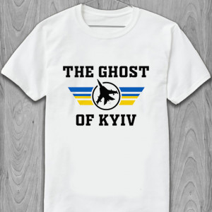 Футболка The Ghost of Kyiv самолет-истребитель